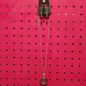 Necklace with matching earrings